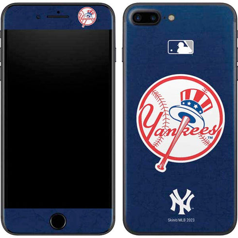 MLB New York Yankees - Solid Distressed iPhone 8 Plus Skin