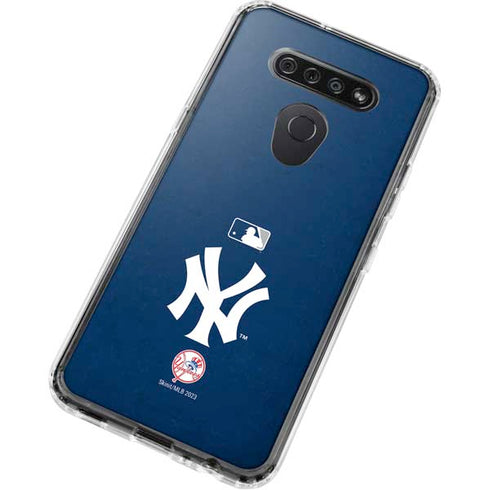 MLB New York Yankees - Solid Distressed LG K51/Q51 Clear Case