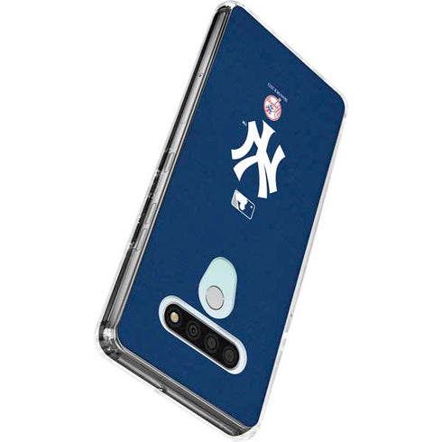 MLB New York Yankees - Solid Distressed LG Stylo 6 Clear Case