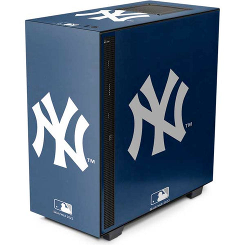 MLB New York Yankees - Solid Distressed NZXT H510 Compact ATX Mid-Tower Case Skin