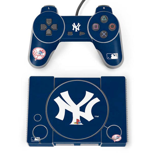 MLB New York Yankees - Solid Distressed PlayStation Classic Bundle Skin
