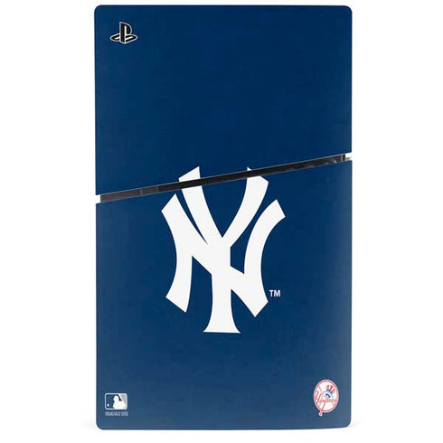 MLB New York Yankees - Solid Distressed PS5 Slim Disk Console Skin