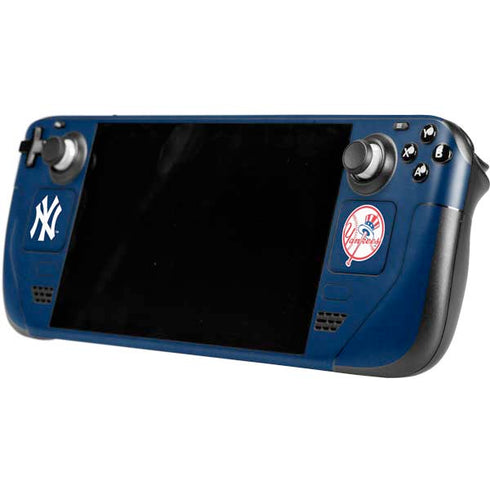 MLB New York Yankees - Solid Distressed Steam Deck Handheld Gaming Computer Skin