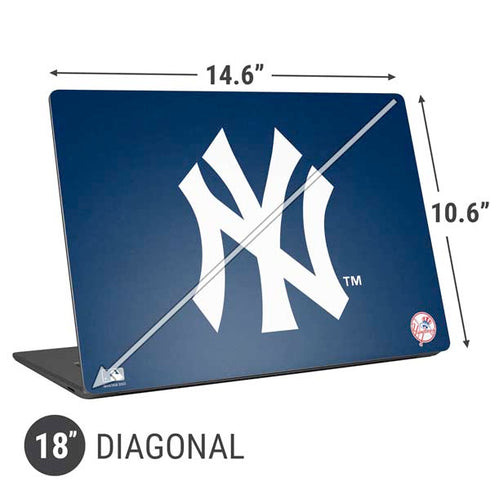 MLB New York Yankees - Solid Distressed Universal Laptop 18in (14.6 x 10.6in) Skin