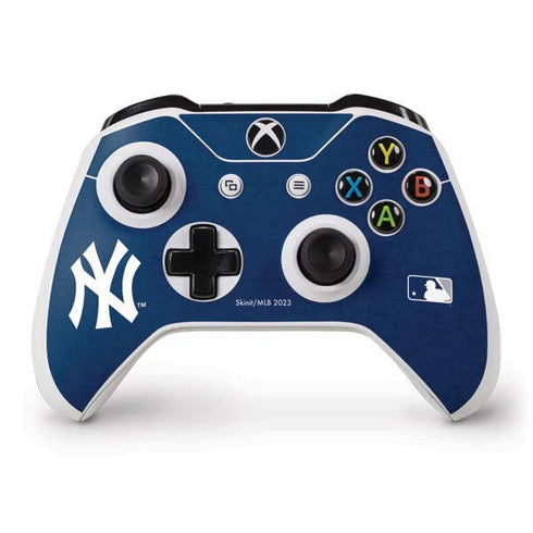 MLB New York Yankees - Solid Distressed Xbox One S Controller Skin