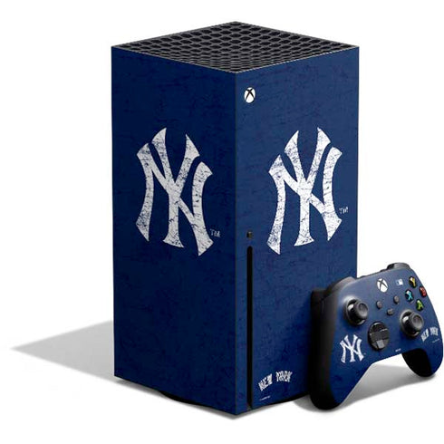 MLB New York Yankees - Solid Distressed Xbox Series X Bundle Skin