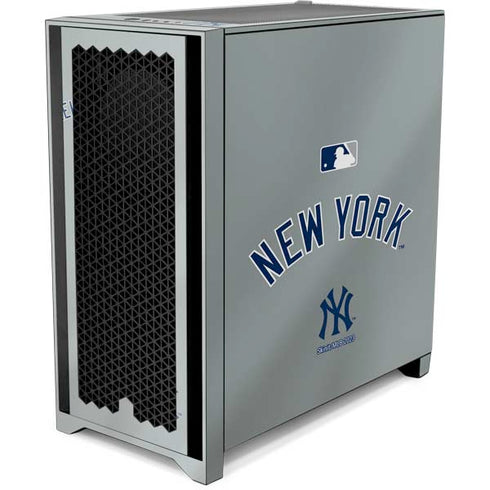 MLB New York Yankees Alternate/Away Jersey Corsair 4000D Tempered Glass Mid-Tower ATX Case Skin