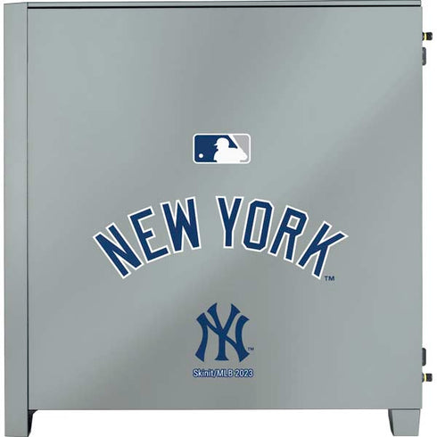 MLB New York Yankees Alternate/Away Jersey Corsair 4000D Tempered Glass Mid-Tower ATX Case Skin