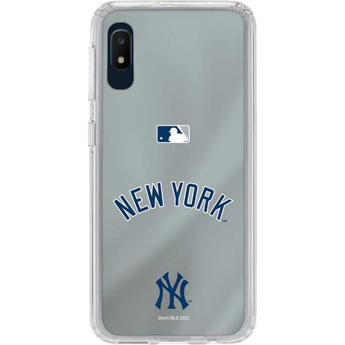 MLB New York Yankees Alternate/Away Jersey Galaxy A10e Clear Case