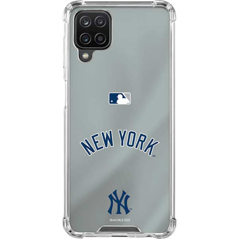 MLB New York Yankees Alternate/Away Jersey Galaxy A12 Clear Case