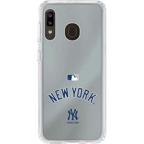 MLB New York Yankees Alternate/Away Jersey Galaxy A20 Clear Case