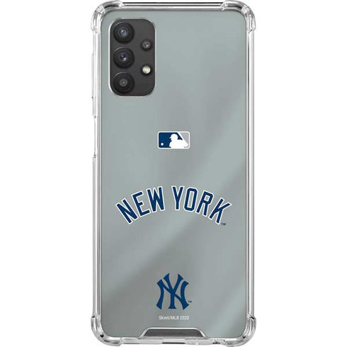MLB New York Yankees Alternate/Away Jersey Galaxy A32 5G Clear Case
