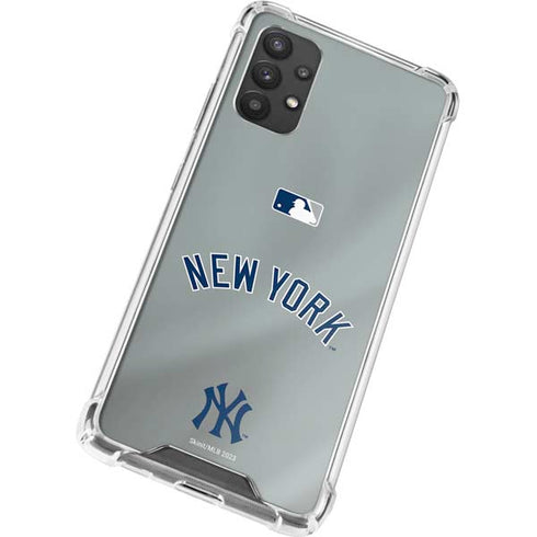 MLB New York Yankees Alternate/Away Jersey Galaxy A32 5G Clear Case