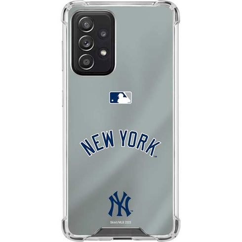 MLB New York Yankees Alternate/Away Jersey Galaxy A52 5G Clear Case