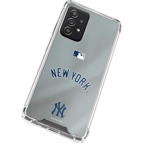 MLB New York Yankees Alternate/Away Jersey Galaxy A52 5G Clear Case