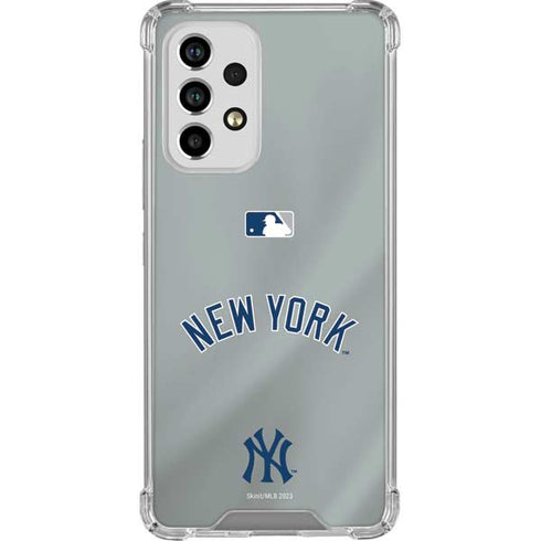 MLB New York Yankees Alternate/Away Jersey Galaxy A53 5G Clear Case