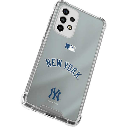 MLB New York Yankees Alternate/Away Jersey Galaxy A53 5G Clear Case