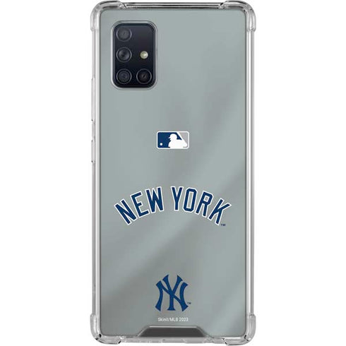 MLB New York Yankees Alternate/Away Jersey Galaxy A71 5G Clear Case