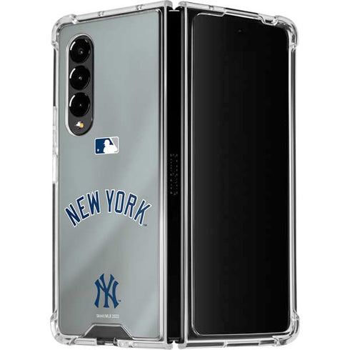 MLB New York Yankees Alternate/Away Jersey Galaxy Z Fold4 5G Clear Case