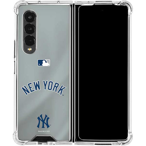 MLB New York Yankees Alternate/Away Jersey Galaxy Z Fold4 5G Clear Case