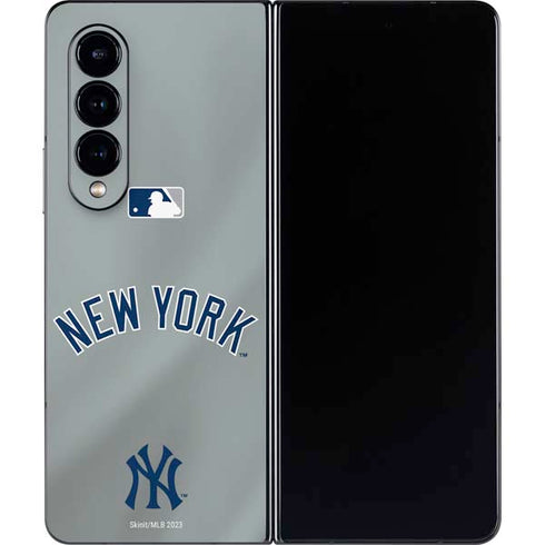 MLB New York Yankees Alternate/Away Jersey Galaxy Z Fold4 5G Skin