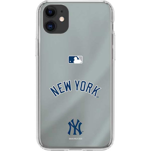 MLB New York Yankees Alternate/Away Jersey iPhone 11 Clear Case