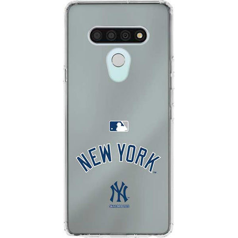 MLB New York Yankees Alternate/Away Jersey LG Stylo 6 Clear Case