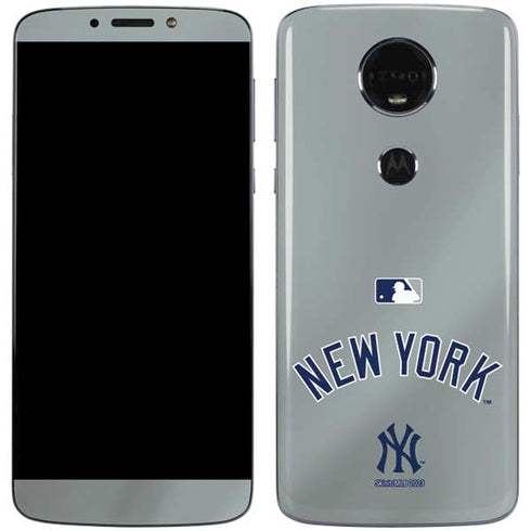 MLB New York Yankees Alternate/Away Jersey Moto E5 Plus Skin