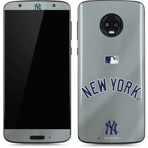 MLB New York Yankees Alternate/Away Jersey Moto G6 Skin