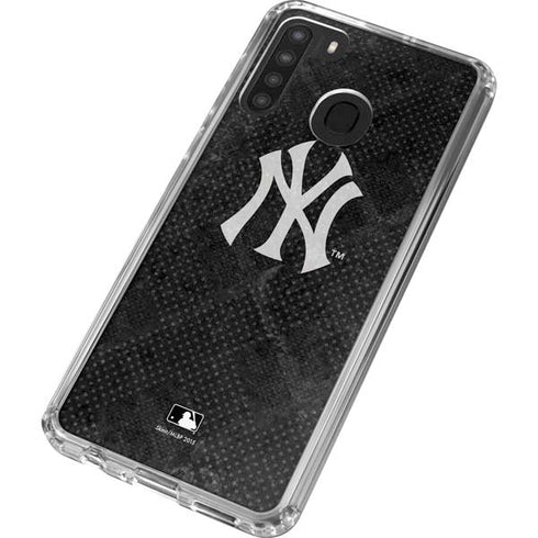 MLB New York Yankees Dark Wash Galaxy A21 Clear Case