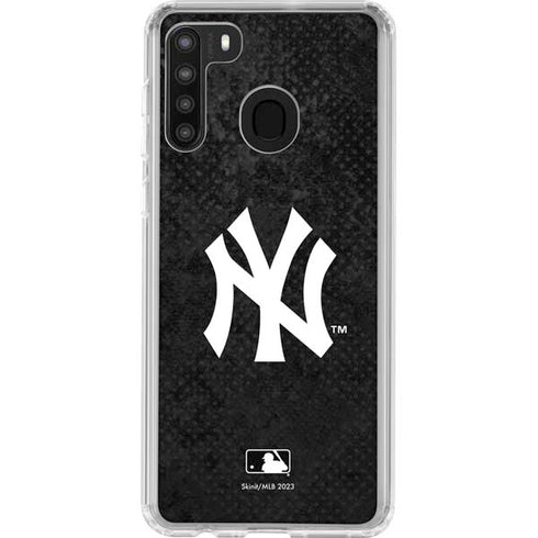 MLB New York Yankees Dark Wash Galaxy A21 Clear Case