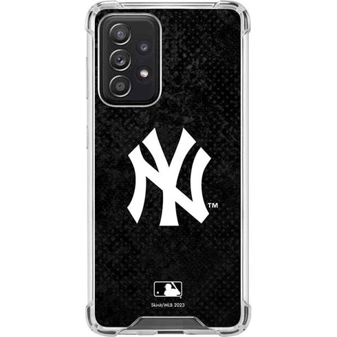 MLB New York Yankees Dark Wash Galaxy A52 5G Clear Case