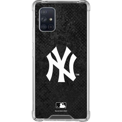 MLB New York Yankees Dark Wash Galaxy A71 5G Clear Case