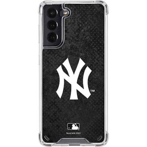 MLB New York Yankees Dark Wash Galaxy S21 5G Clear Case