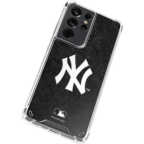 MLB New York Yankees Dark Wash Galaxy S21 Ultra 5G Clear Case