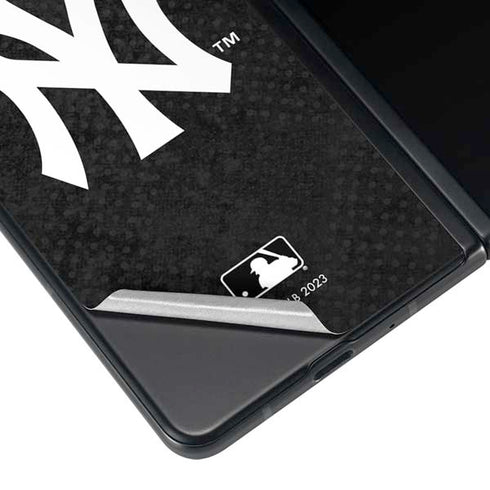 MLB New York Yankees Dark Wash Galaxy Z Fold4 5G Skin