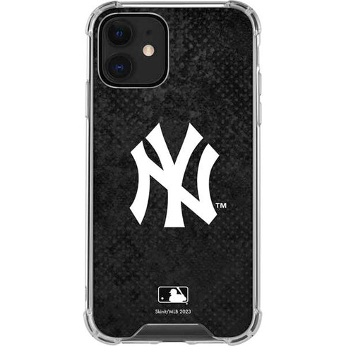 MLB New York Yankees Dark Wash iPhone 12 Clear Case