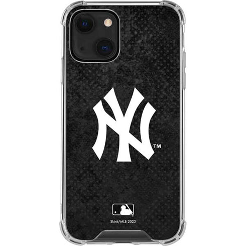 MLB New York Yankees Dark Wash iPhone 15 Plus Clear Case
