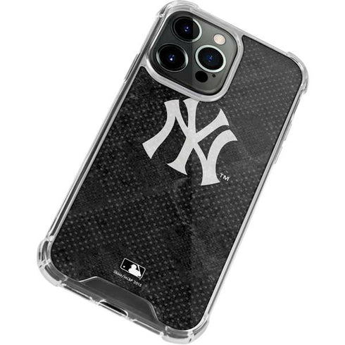 MLB New York Yankees Dark Wash iPhone 14 Pro Clear Case