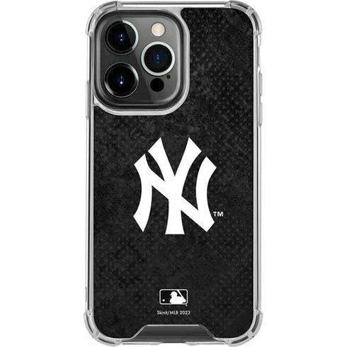 MLB New York Yankees Dark Wash iPhone 14 Pro Clear Case