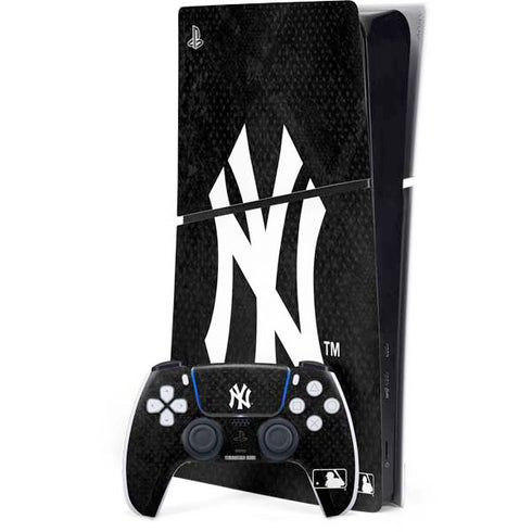 MLB New York Yankees Dark Wash PS5 Slim Digital Edition Bundle Skin