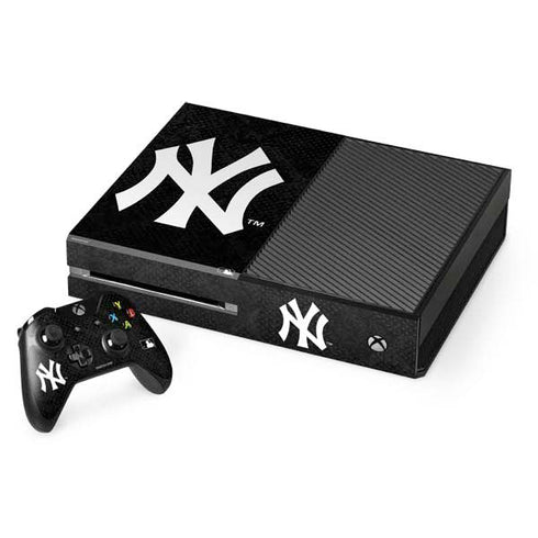 MLB New York Yankees Dark Wash Xbox One Console and Controller Bundle Skin