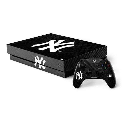 MLB New York Yankees Dark Wash Xbox One X Bundle Skin