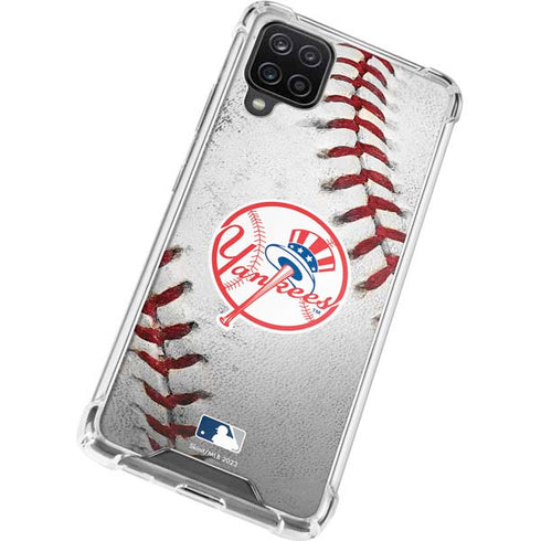 MLB New York Yankees Game Ball Galaxy A12 Clear Case