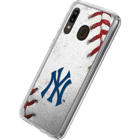 MLB New York Yankees Game Ball Galaxy A20 Clear Case
