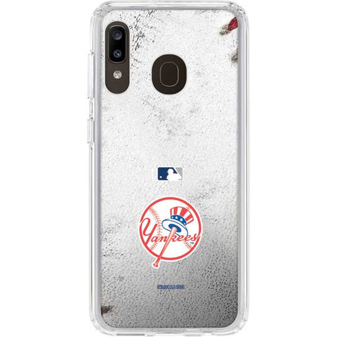 MLB New York Yankees Game Ball Galaxy A20 Clear Case