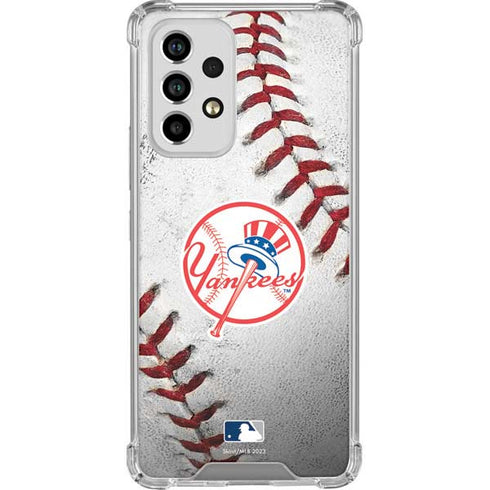 MLB New York Yankees Game Ball Galaxy A33 5G Clear Case
