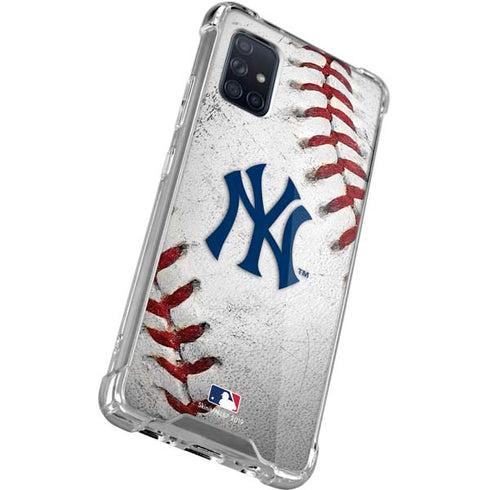 MLB New York Yankees Game Ball Galaxy A51 5G Clear Case