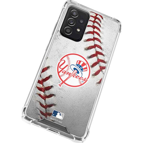 MLB New York Yankees Game Ball Galaxy A52 5G Clear Case