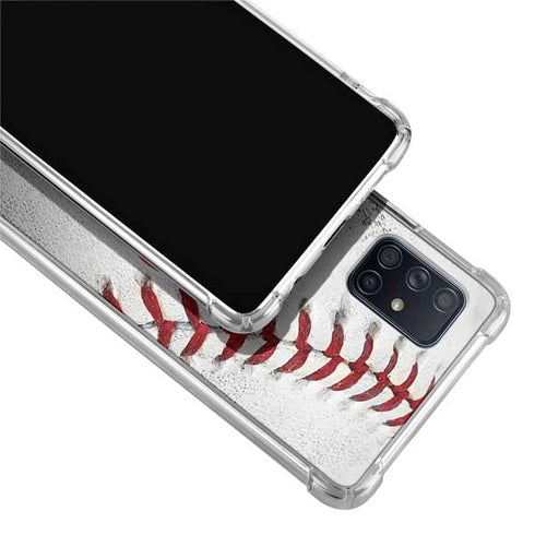 MLB New York Yankees Game Ball Galaxy A71 5G Clear Case